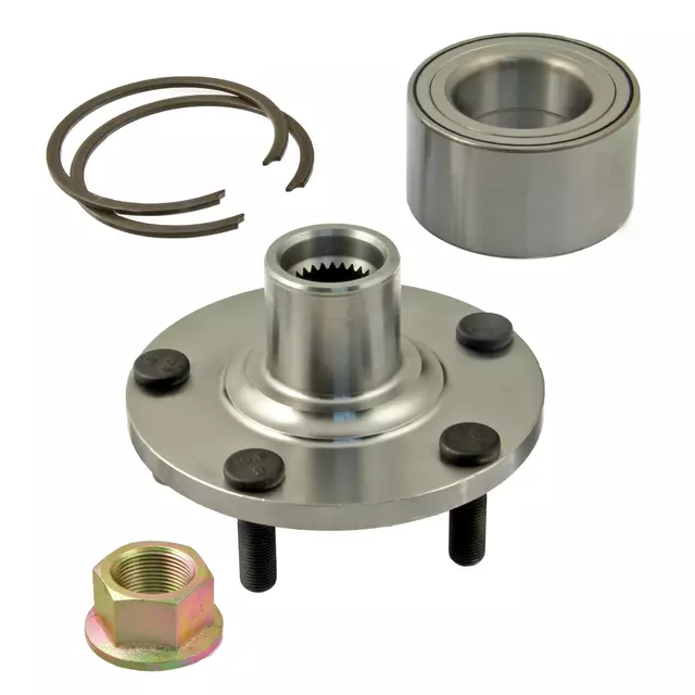 Front Wheel Hub Spindle Kit with Bearing, Bushing, Snap Ring, and Nut - ACDelco (518516)