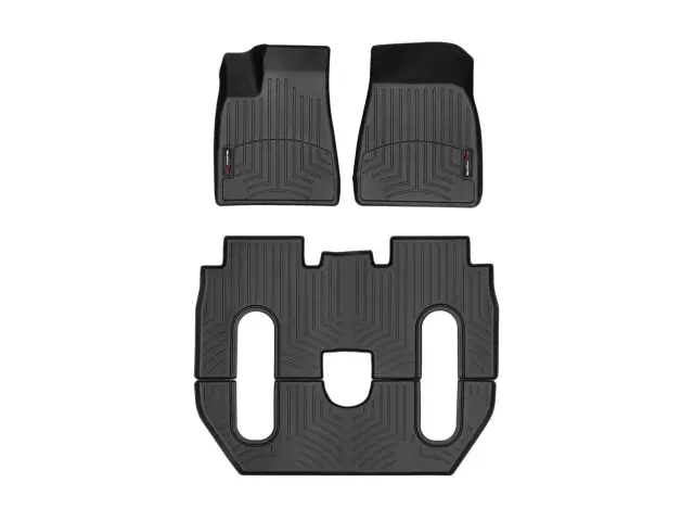 4486918 - Accessories: Black FloorLiner™ DigitalFit®, Front, 2nd &amp; 3rd Row for WeatherTech Image