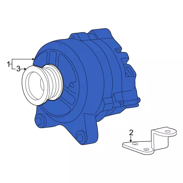 4U2Z10V346HDRM - : Alternator for Ford: Excursion, F-250 Super Duty, F-350 Super Duty, F-450 Super Duty, F-550 Super Duty Image