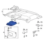ML3Z18519A70ECT - : Overhead Console for Ford: F-250 Super Duty, F-350 Super Duty, F-450 Super Duty Image