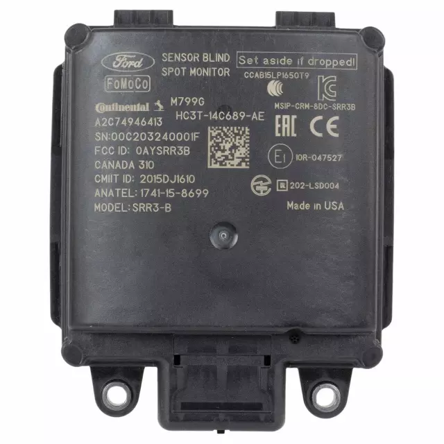 HC3Z14C689D - Electrical: Blind Spot Radar for Ford: F-150, Fusion, Police Responder Hybrid, SSV Plug-In Hybrid Image