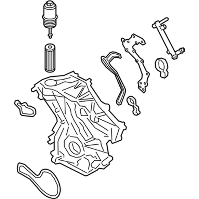 FT4Z6019H - : Engine Timing Cover for Ford Image