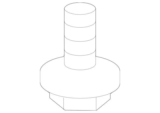 91014301001164 - Folding Seat/Center Seat: Hexalobular Screw for Mercedes-Benz: Metris, Sprinter 2500, Sprinter 3500 Image image