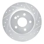 63163051R - : DFC Brake Rotor - Drilled and Slotted - Silver for DYNAMIC FRICTION Image