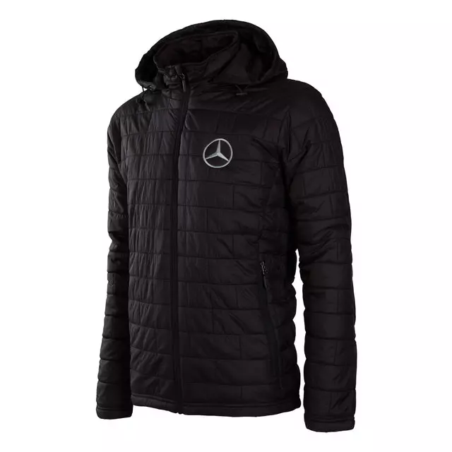 152065405 - : Mer Mens Microburst Puffer Jacket Black for Mercedes-Benz Image