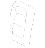 20592026088S40 - Body: Seat Back Cover for Mercedes-Benz Image