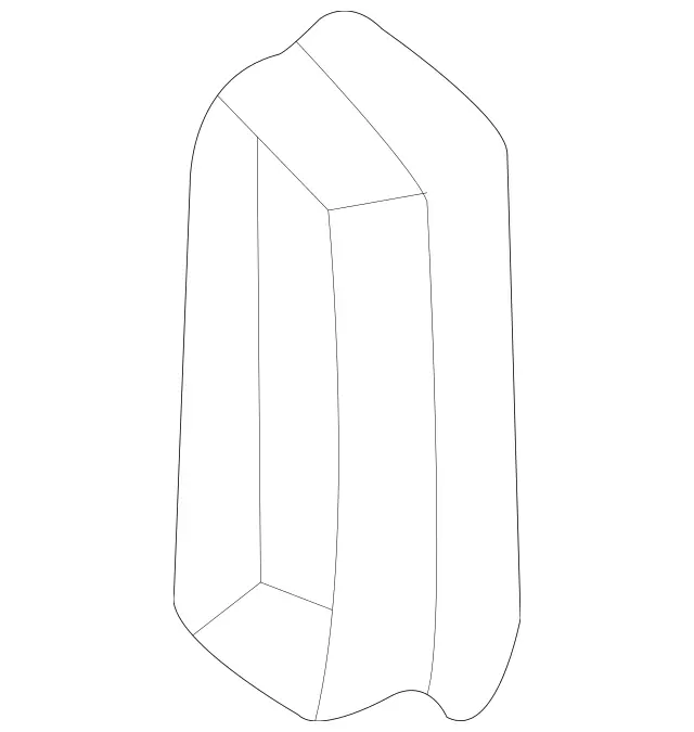 22072039787D83 - Body: Side Seal for Mercedes-Benz Image