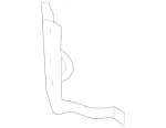 2135010920 - Radiator: Holder for Mercedes-Benz Image