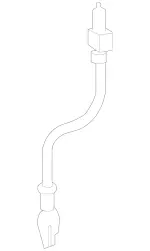 8006115 - Driver Seat: Hose Line for Mercedes-Benz Image