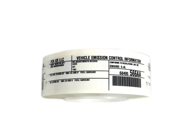 68495565AA - : Label for Mopar Image