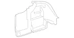 22169008009F28 - Body: Trunk Side Trim for Mercedes-Benz Image