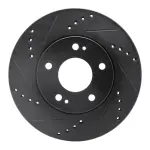 63372034L - : DFC Brake Rotor - Drilled and Slotted - Black for DYNAMIC FRICTION Image
