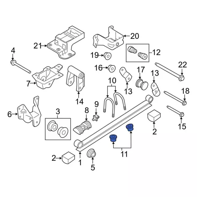 W520216S442 - : Front Insulator Nut for Ford Image