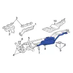 F87Z5230PA - Exhaust: Muffler for Ford: Explorer | Mercury: Mountaineer Image