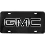 19435236 - Exterior: License Plate Frame by Baron and Baron&amp;reg; for GMC: Acadia, Canyon, Savana 2500, Savana 3500, Savana 4500, Sierra 1500, Sierra 1500 Limited, Sierra 2500 HD, Sierra 3500 HD, Sierra EV, Terrain, Yukon, Yukon XL Image