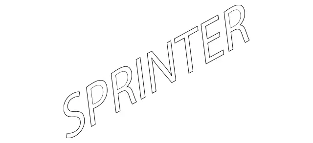 9068172314 - Body: Nameplate for Mercedes-Benz: Sprinter 2500, Sprinter 3500 Image image