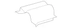 2166820071 - : Heat Shield for Mercedes-Benz Image