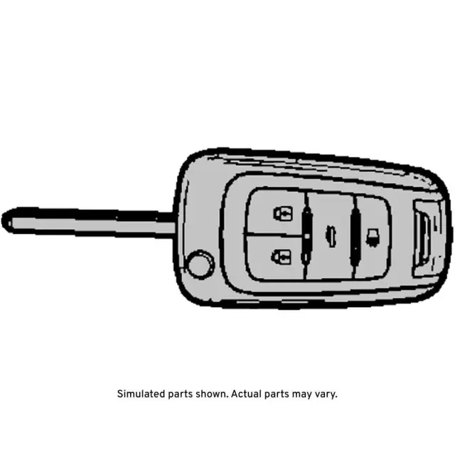 13586120 - : 2018 Chevrolet Impala - Folding Door Lock and Ignition Lock Key for GM Image