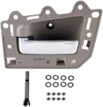 82162 - : Interior Door Handle Chrome Lever, Beige Housing for Dorman Image