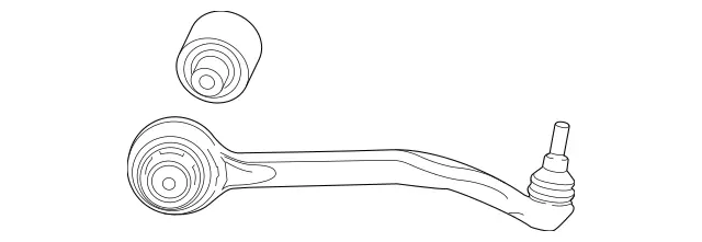 2223302401 - Front Axle: Tension Strut for Mercedes-Benz: Maybach S600, Maybach S650, S450, S550, S550e, S560, S600 Image image