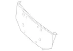90688500757F24 - Body: License Bracket for Mercedes-Benz Image