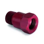 2272 - : FITTING, ADAPTER, 3/8" NPT MALE, ALUMINUM, RED, FOR MECH. TEMP. GAUGE for AutoMeter Image