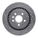 63127060L - : DFC Brake Rotor - Drilled and Slotted - Silver for DYNAMIC FRICTION Image