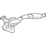 F4TZ5E212A - Exhaust: Catalytic Converter for Ford: E-150 Econoline, E-150 Econoline Club Wagon, E-250 Econoline, E-350 Econoline, E-350 Econoline Club Wagon, Econoline Super Duty, F-250, F-250 HD, F-350, F-Super Duty Image