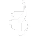 1188212100 - : Cover, Radar Sensor for Mercedes-Benz: CLA250, CLA35 AMG, CLA45 AMG, CLA45 AMG S Image