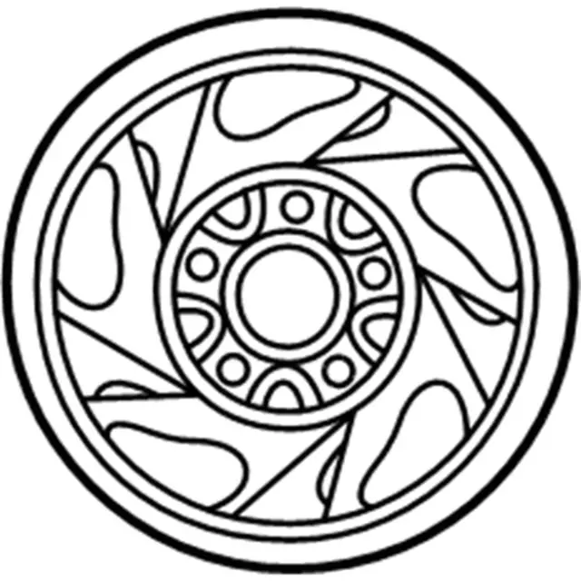 F65Z1015BA - Suspension: Wheel, Steel for Ford: Expedition, F-150, F-250 Image