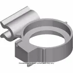11570623 - : Power Steering Gear Outlet Hose Clip for GM Image