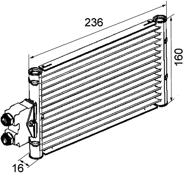 CLC74000P - Transmission &amp; Drivetrain: Behr Automatic Transmission Oil Cooler Assembly for Behr Image