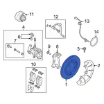 LK4Z2C026A - Brakes: Rotor for Ford: Transit-150, Transit-250, Transit-350, Transit-350 HD Image