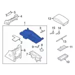 LB5Z78045A76GC - Body: Top Finish Panel for Ford: Police Interceptor Utility Image