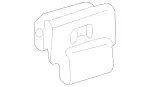2086980160 - Body: Window Molding Clip for Mercedes-Benz Image