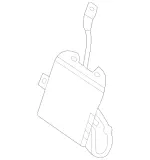 2239208405 - Rear Seat: Air Cushion for Mercedes-Benz Image