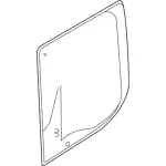 BK3Z6142006U - Body: Rear Glass for Ford: Transit-150, Transit-250, Transit-350, Transit-350 HD Image