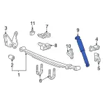 5U2Z18V125BUA - Suspension: Shock for Ford: Ranger Image