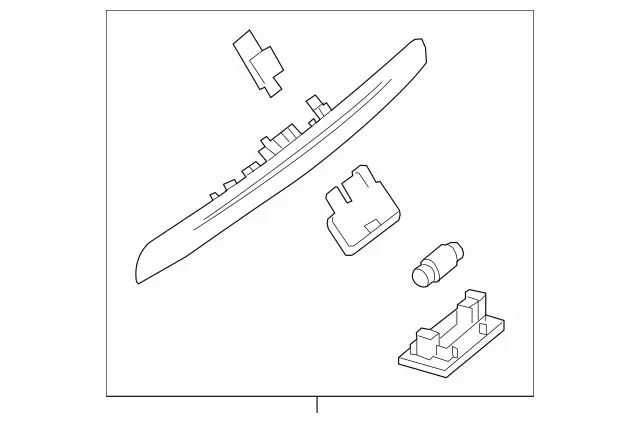 2467401401 - Rear-End Door: Handle Strip for Mercedes-Benz Image