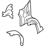 CK4Z6102589A - Body: Lower Reinforced for Ford: E-Transit, Transit-150, Transit-250, Transit-350, Transit-350 HD Image