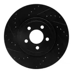 63339017L - : DFC Brake Rotor - Drilled and Slotted - Black for DYNAMIC FRICTION Image