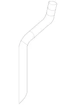 2217820096 - Sliding Roof: Hose for Mercedes-Benz Image