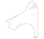 2428800218 - Body: Fender for Mercedes-Benz Image