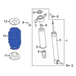 LB5Z5560A - : Coil Spring for Ford: Explorer, Police Interceptor Utility Image