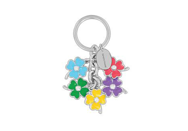 US011AY733 - Keychain: Key Chain - Crystal Flower for Kia: Amanti, Borrego, Forte Koup, K5, Optima, Rio, Rondo, Sedona, Sorento, Soul, Spectra, Sportage Image