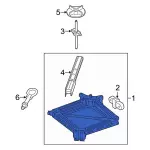 LB5Z17080A - : Jack Assembly for Ford: Explorer, Police Interceptor Utility | Lincoln: Aviator Image