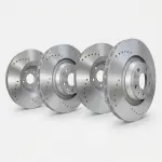 KTFRRCP013835 - : SP Performance, Rotors, Cross-Drilled, Silver Zinc Coated, Kit for SP Performance Image