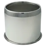 HC212SS - : Push Through Hub Cover Open End 5.1" Wheel Bore Polished Stainless Steel Bulk for Gorilla Automotive Image
