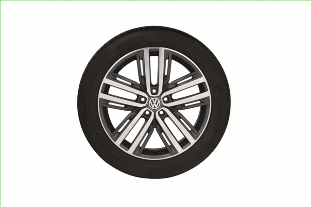 5NA071499NQ9 - Wheels: 19 Inch Auckland Wheel - Grey Metallic for Volkswagen: Tiguan Image
