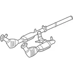 XC2Z5E212ACC - Exhaust: Catalytic Converter for Ford Image